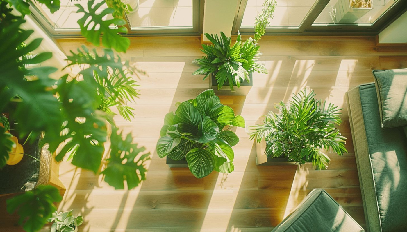 Indoor plants for air quality enhancement and aesthetic appeal